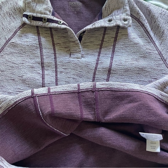 Dover Saddlery Bethany Heathered Purple Pullover Snap Neck - Picture 10 of 13